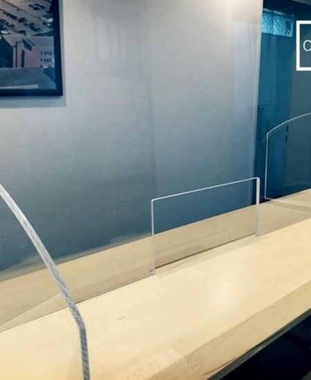 Husten- und Spuckschutz von Wiebe Glasduschen