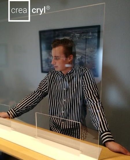 Husten- und Spuckschutz von Wiebe Glasduschen