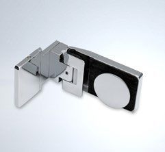Pendelscharnier Glas-Wand 90° (Konus40/glanzverchromt)